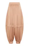 Zimmermann Hypnotic Silk Harem Silk Pant In Nude