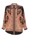 Zimmermann Longline Paisley Pattern Top In Multi