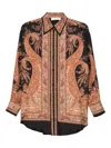 Zimmermann Longline Paisley Pattern Top In Multi