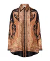 Zimmermann Longline Paisley Pattern Top In Brown