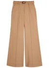 Zimmermann Hypnotic Stretch-wool Trousers In Sand
