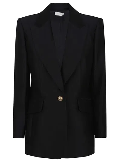 Zimmermann Single-button Notched Blazer In Black