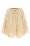 Zimmermann Hypnotic Tiered Lace Shirt And Blouse Beige In Neutral