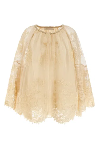 ZIMMERMANN 'HYPNOTIC TIERED LACE' BLOUSE