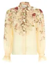 Zimmermann Hypnotic Tux Shirt And Blouse Pink In Multi