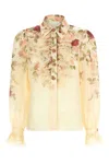 Zimmermann Hypnotic Tux Shirt And Blouse Pink In Pink