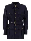 Zimmermann Blue Wool Blend Hypnotic Jacket In Blue