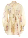 Zimmermann Hypnotic Utility Mini Dresses Pink In Multi