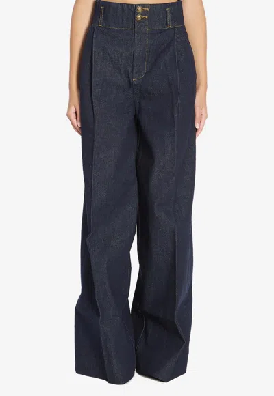 Zimmermann Hypnotic Wide-leg Jeans In Blue