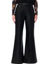 Zimmermann Pantalone A Zampa Hypnotic In Misto Lana Nera Donna In Black