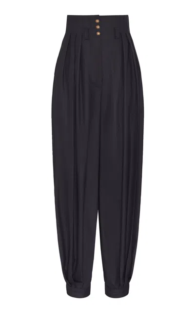 Zimmermann Hypnotic Wool Harem Pant In Black