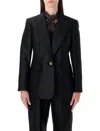 Zimmermann Hypnotic Wool-silk Blend Tailored Jacket In Black