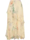 ZIMMERMANN ILLUMINATE ASYMMETRIC MAXI SKIRT