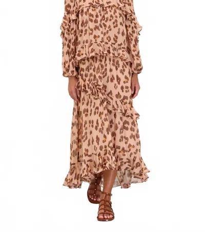 Zimmermann Illuminate Asymmetric Skirt In Pink In Multi