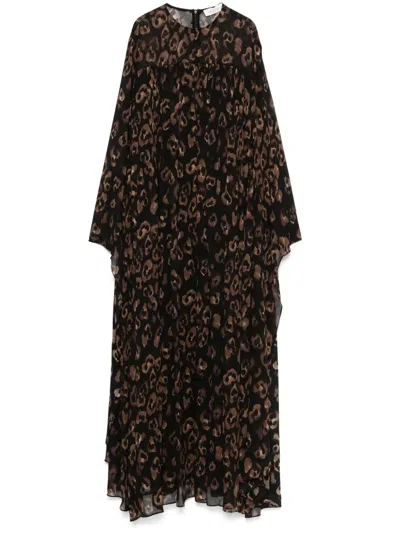 Zimmermann Illuminate Batwing Gown In Schwarz