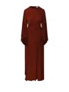 Zimmermann Illuminate Batwing Maxi Dress In Red