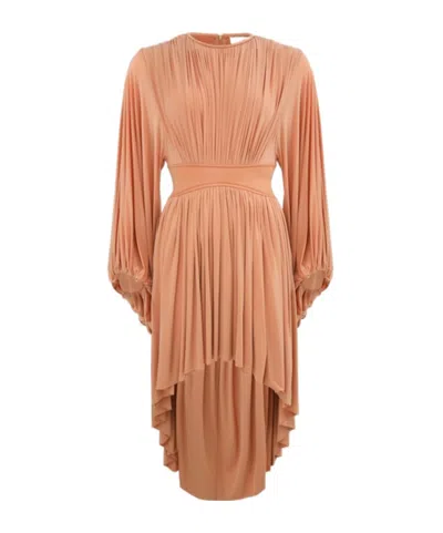 Zimmermann Illuminate Batwing Mini Dress In Lipstick