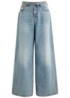 Zimmermann Illuminate Belted Flared-leg Jeans In Denim