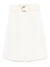 Zimmermann Illuminate Long Bermuda Shorts In White