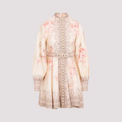 ZIMMERMANN ILLUMINATE BUTTONED MINI DRESS
