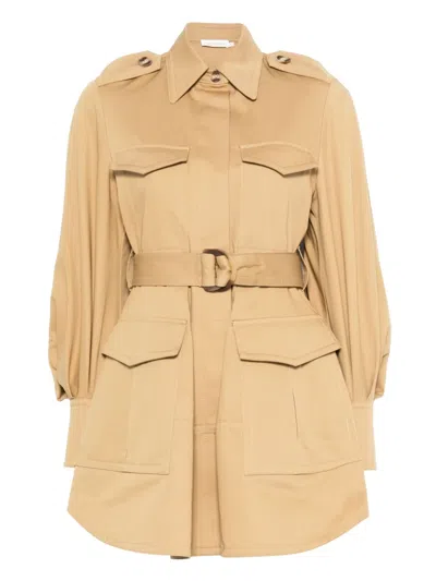 Zimmermann Illuminate Cargo-minikleid In Beige