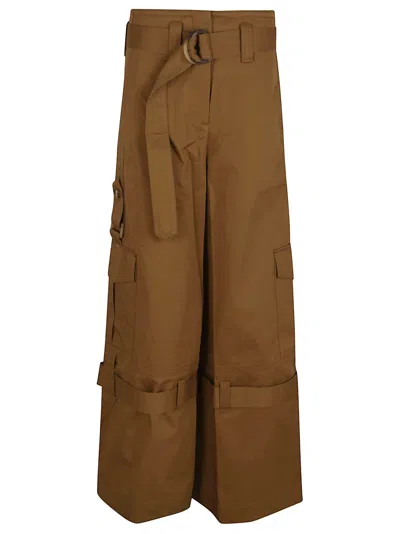 Zimmermann Illuminate Cargo Pant In Kha Khaki