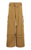 Zimmermann High-waisted Brown Wide-leg Trousers In Brown