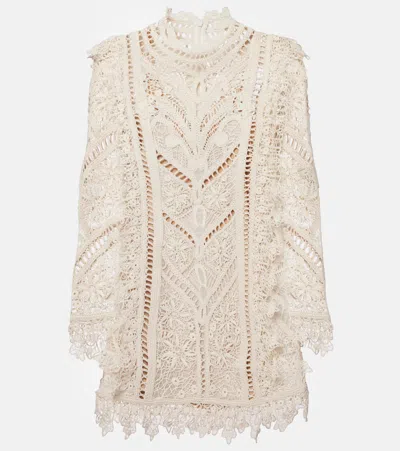 Zimmermann Illuminate Cornelli Crochet Minidress