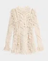 Zimmermann Illuminate Cornelli Ruffled Linen And Silk-blend Guipure Lace Mini Dress