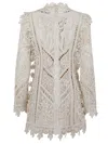 Zimmermann Illuminate Cornelli Mini Dress In Gray