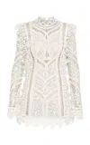 Zimmermann Illuminate Cornelli Mini Dress In White