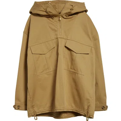 Zimmermann Illuminate Cotton Cargo Anorak In Sand