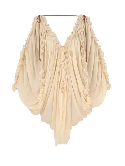 ZIMMERMANN ILLUMINATE DRAPED BLOUSE