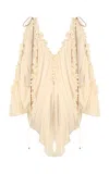 Zimmermann Skin Pink Viscose Illuminate Blouse In Nude