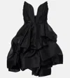 Zimmermann Illuminate Draped Mini Dress In Schwarz
