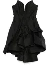 Zimmermann Illuminate Draped Mini Dress In 黑色