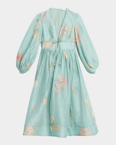 ZIMMERMANN ILLUMINATE DRAWN BILLOW DRESS