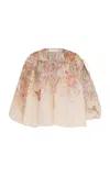 Zimmermann Illuminate Drawn Blouse In Off-white