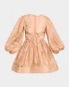 Zimmermann Drawn Illuminate Mini Dress In Dancing Floral