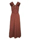 Zimmermann Illuminate Halter Dress In 褐色