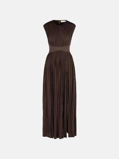 Zimmermann 'illuminate' Dress In Brown Viscose Blend