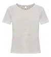 Zimmermann Illuminate Embellished Short Sleeves T-shirt In Ivory