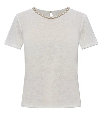ZIMMERMANN ILLUMINATE EMBELLISHED T-SHIRT