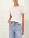 Zimmermann Illuminate Embellished Short Sleeves T-shirt In Multi