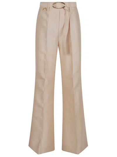 Zimmermann Illuminate Flare Pant In Neutral