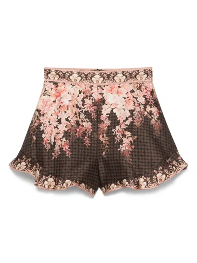 ZIMMERMANN ILLUMINATE FLUTTER SHORTS