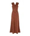 Zimmermann Illuminate Halter Dress In Brown