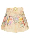 Zimmermann Women Printed Silk Blend Illuminate Shorts