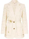 Zimmermann Illuminate Lace Belted Jacket