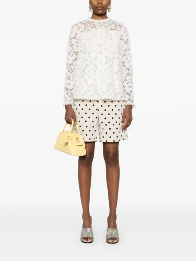 Zimmermann Illuminate Lace Gathered Top In White